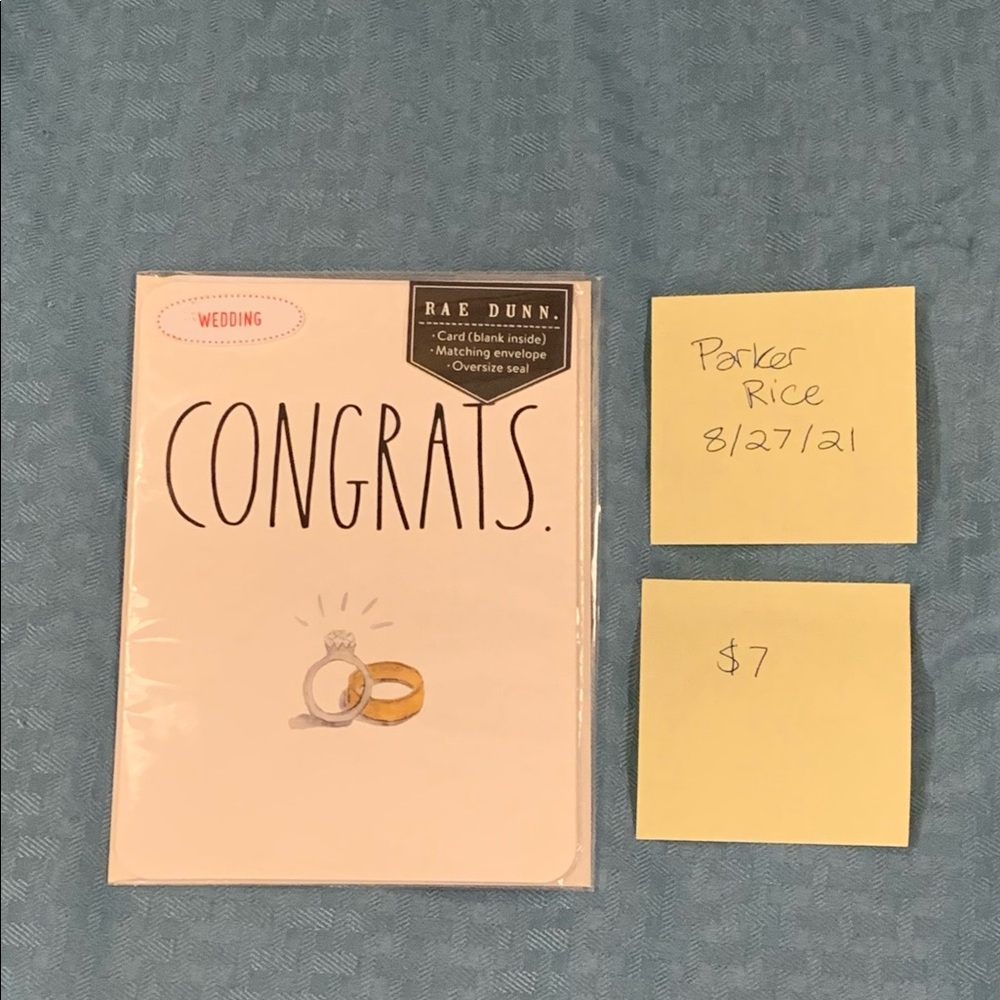 Rae Dunn “Congrats” Wedding Card